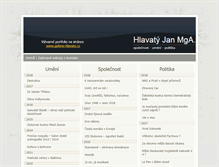 Tablet Screenshot of hlavaty-jan.cz